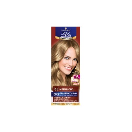 Poly cream hair color Hair color medium blonde 35, 1 pc