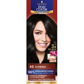 Poly cream hair color Hair color black 45, 1 pc