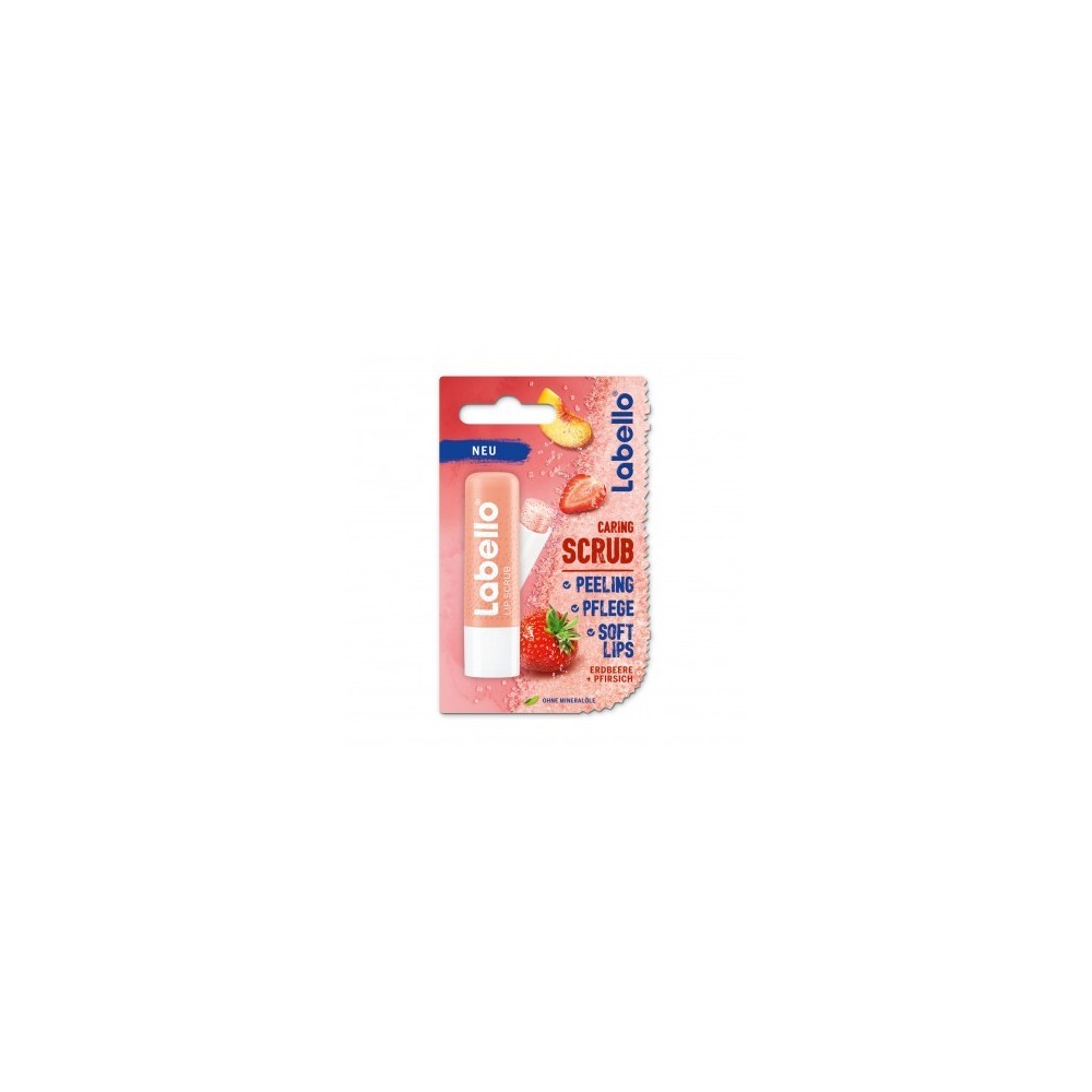 Labello CARING SCRUB STRAWBERRY + PEACH