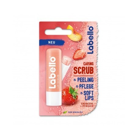 Labello CARING SCRUB STRAWBERRY + PEACH
