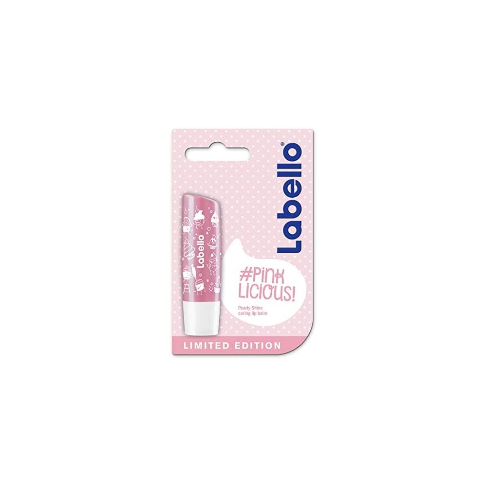 Labello Pearly Shine PINKLICIOUS Limited Edition Lip Balm 4.8 fl oz / 5.5 ml