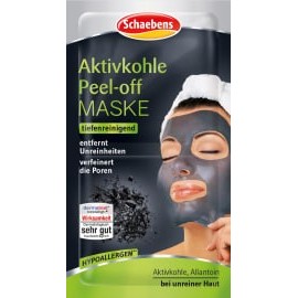 Schaebens Mask peel-off activated charcoal 2x8ml, 16 ml