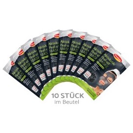 Schaebens Mask activated charcoal peel-off bag of 10, 160 ml