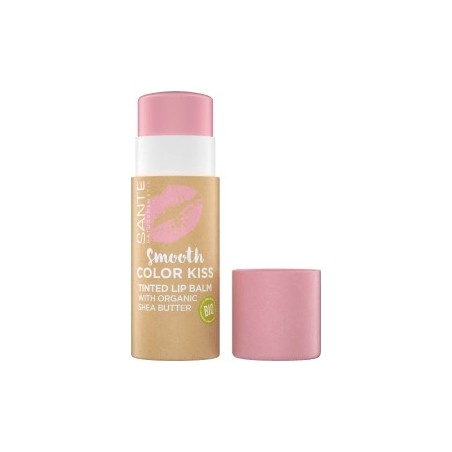 Sante Lip balm Smooth Color Kiss Soft Rosé 04, 7 g