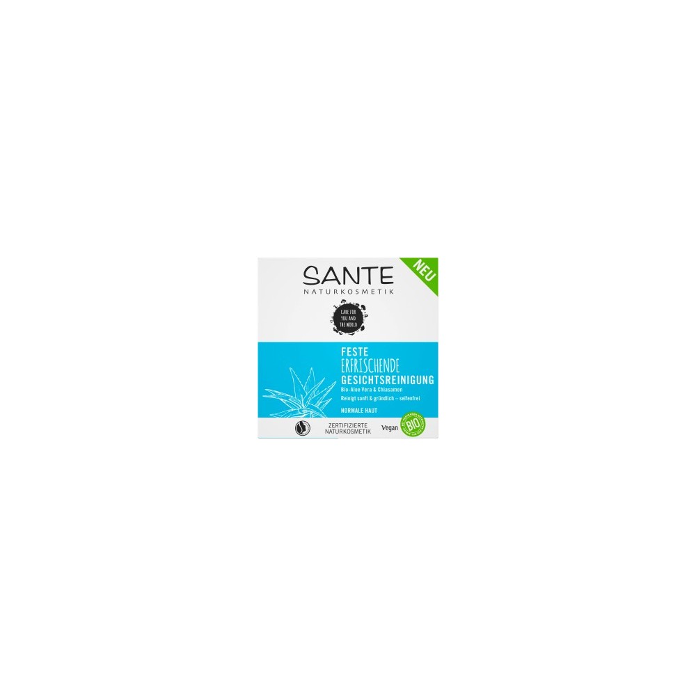 Sante Firm Facial Cleansing Refreshing Organic Aloe Vera & Chia Seeds, 60 g