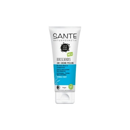 Sante Peeling Refreshing 3in1 cream peeling organic aloe vera & lava stone, 100 ml