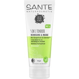 Sante Peeling 5in1 clay cleansing & mask organic grapefruit & Evermat, 100 ml