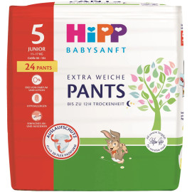 Hipp babysanft Extra Weiche Pants Größe 5 Junior, 11-17 kg, 24 St