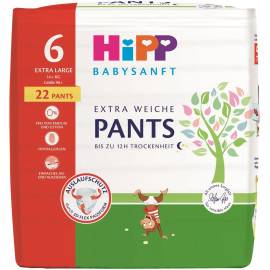 Hipp babysanft Extra Weiche Pants Größe 6 Junior, 14+ kg, 22 St