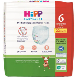 Hipp babysanft Extra Weiche Pants Größe 6 Junior, 14+ kg, 4x22 St