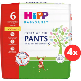 Hipp baby soft Pants size 6 Junior, 14+ kg, 4x22 pcs