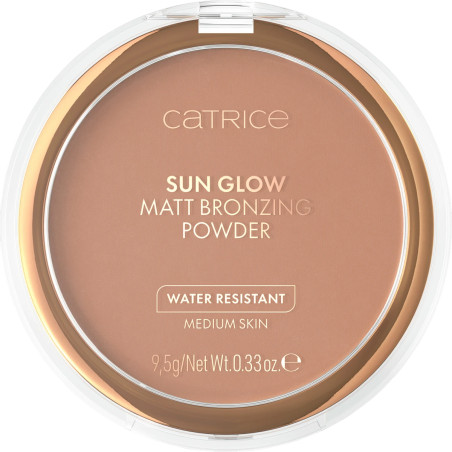 Catrice Bronzing Powder Sun Glow Matt 030 Medium Bronze, 9.5 g