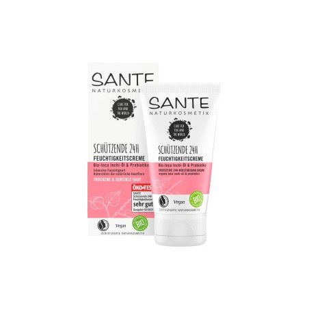 Sante Day Cream 24 H Moisturizing Cream Organic Inca Inchi Oil & Probiotics, 50 ml