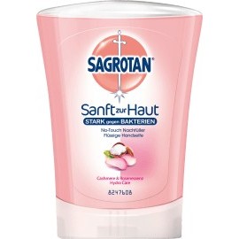 Sagrotan No Touch Liquid Soap Cashmere & Rose Essence Refill Pack, 250 ml