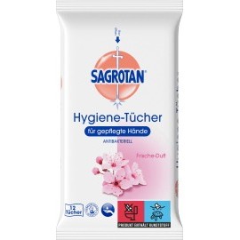 Sagrotan Hand hygiene wipes fresh fragrance, 12 pcs