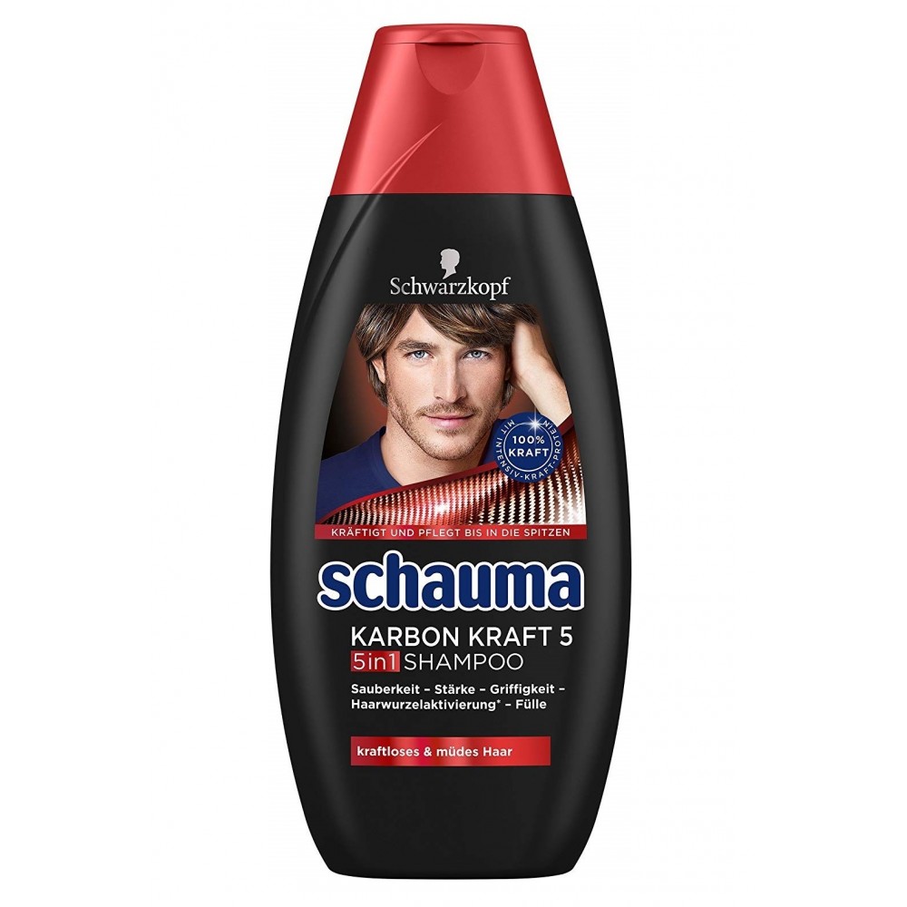 Schwarzkopf Schauma Shampoo Carbon Craft 5, 400 ml