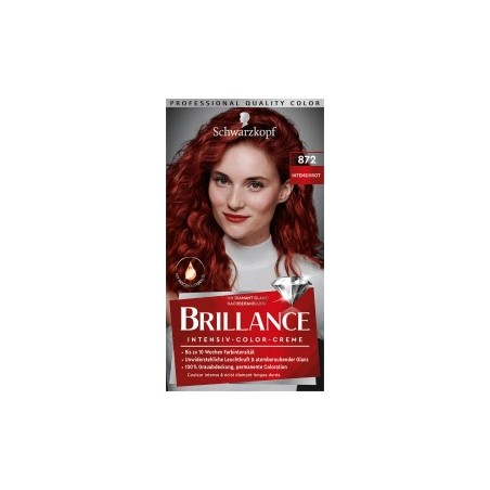 Schwarzkopf Brillance Hair color intense red 872, 1 pc