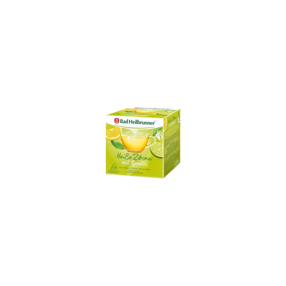 Bad Heilbrunner Fruit tea, hot lemon with lime (15 x 2.5 g), 37.5 g