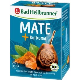 Bad Heilbrunner Herbal tea, mate tea with turmeric (15 x 2 g), 30 g