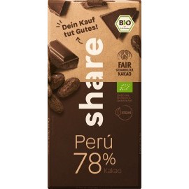 share Chocolate, dark chocolate 78% Peru, 100 g