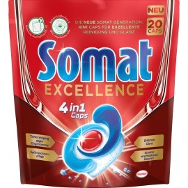 Somat Dishwasher tabs Excellence 4in1 Caps, 20 pcs