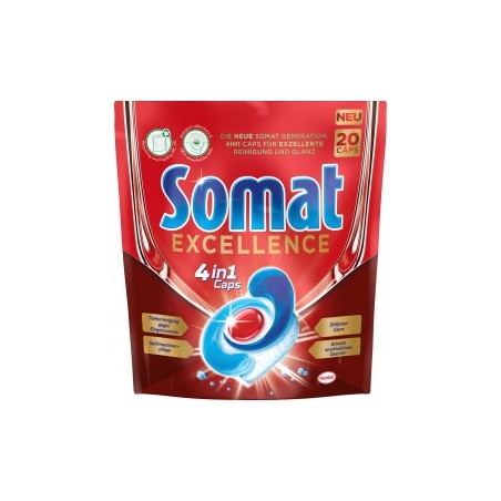 Somat Dishwasher tabs Excellence 4in1 Caps, 20 pcs