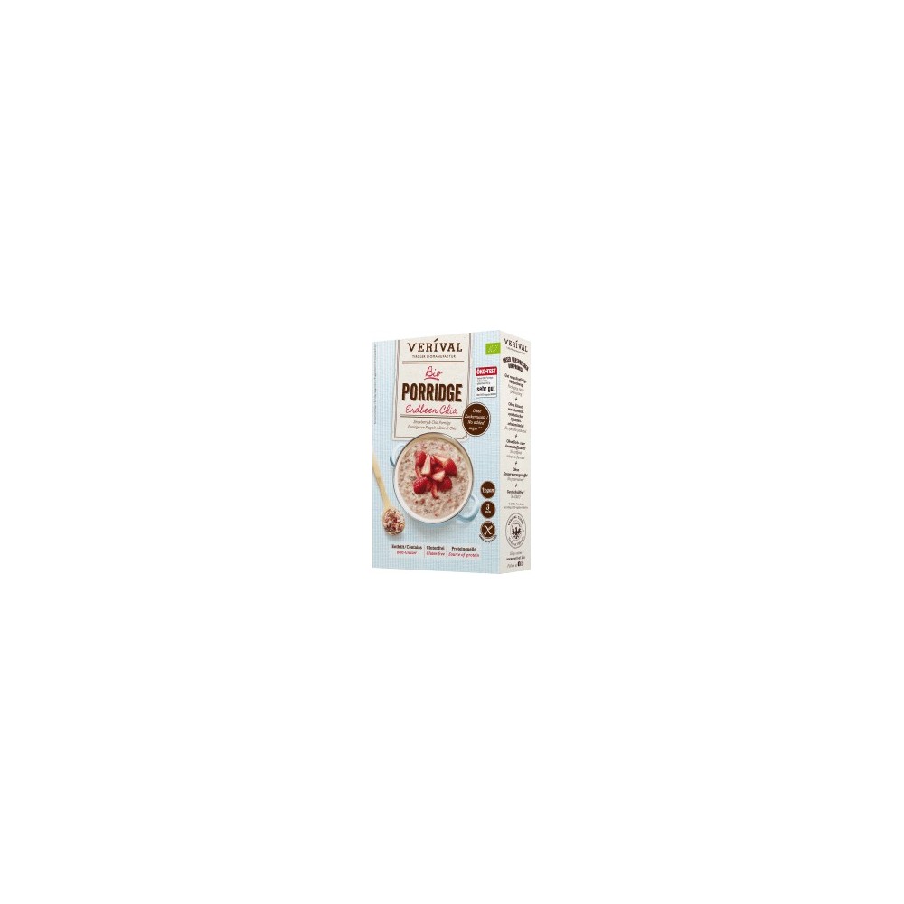 Verival Strawberry chia porridge, gluten-free, 350 g