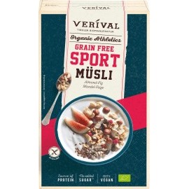 Verival Muesli, sports muesli, grain-free, grain-free almond-fig, gluten-free, 300 g