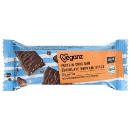Veganz Protein bar, vegan protein bar, chocolate brownie style, 50 g