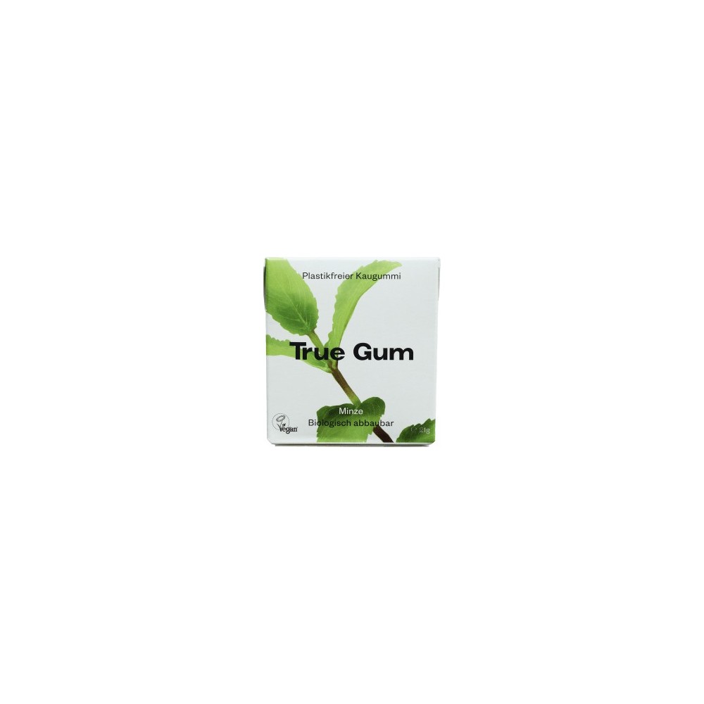 True gum Mint chewing gum, sugar-free, 21 g