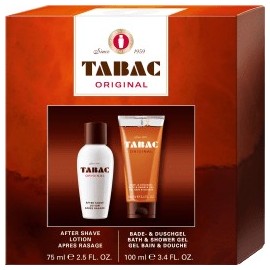 Tabac original Gift set original aftershave lotion 75ml + shower gel 100ml, 1 pc
