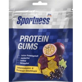 Sportness Protein gums, passion fruit & currant flavor, 90 g