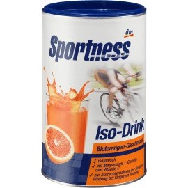 Sportness Iso drink powder, blood orange flavor, 750 g
