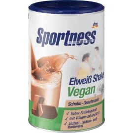Sportness Protein shake powder, chocolate flavor, vegan, 300 g