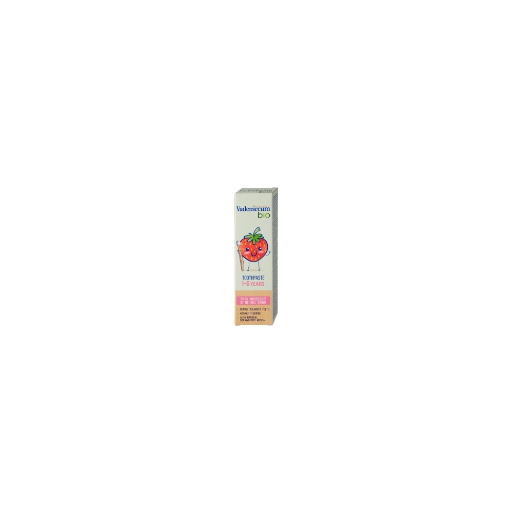 Vademecum organic children's toothpaste with strawberry flavor, 50 ml