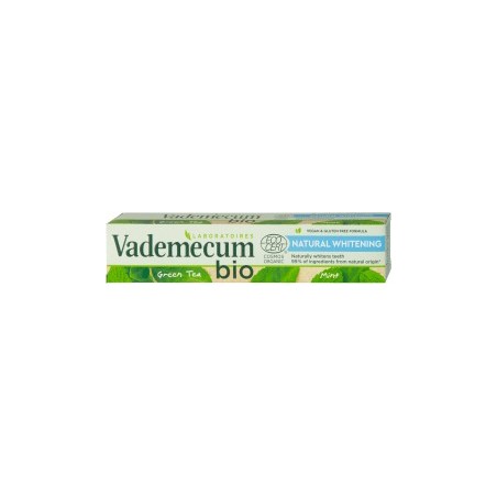 Vademecum organic Natural Whitening toothpaste with organic green tea and mint, 75 ml