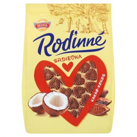 Sedita Family Hearts coconut-cocoa 170g