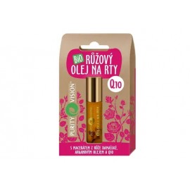 PURITY VISION ORGANIC ROSE LIP OIL WITH Q10 10 ML