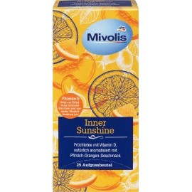 Mivolis Herbal tea Inner Sunshine with vitamin D & orange-peach flavor (25 x 2 g), 50 g