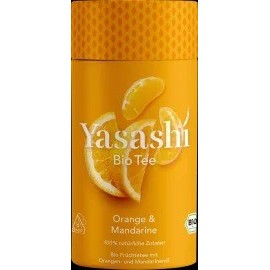 Yasashi Organic fruit tea with orange and mandarin oil, 40 g