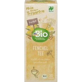 dmBio Herbal tea, fennel tea, Naturland, (20 x 2 g), 40 g