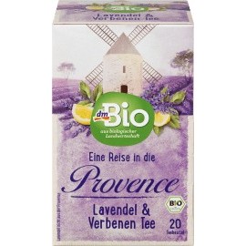 dmBio Herbal tea, lavender & verbena (20 x 2 g), 40 g