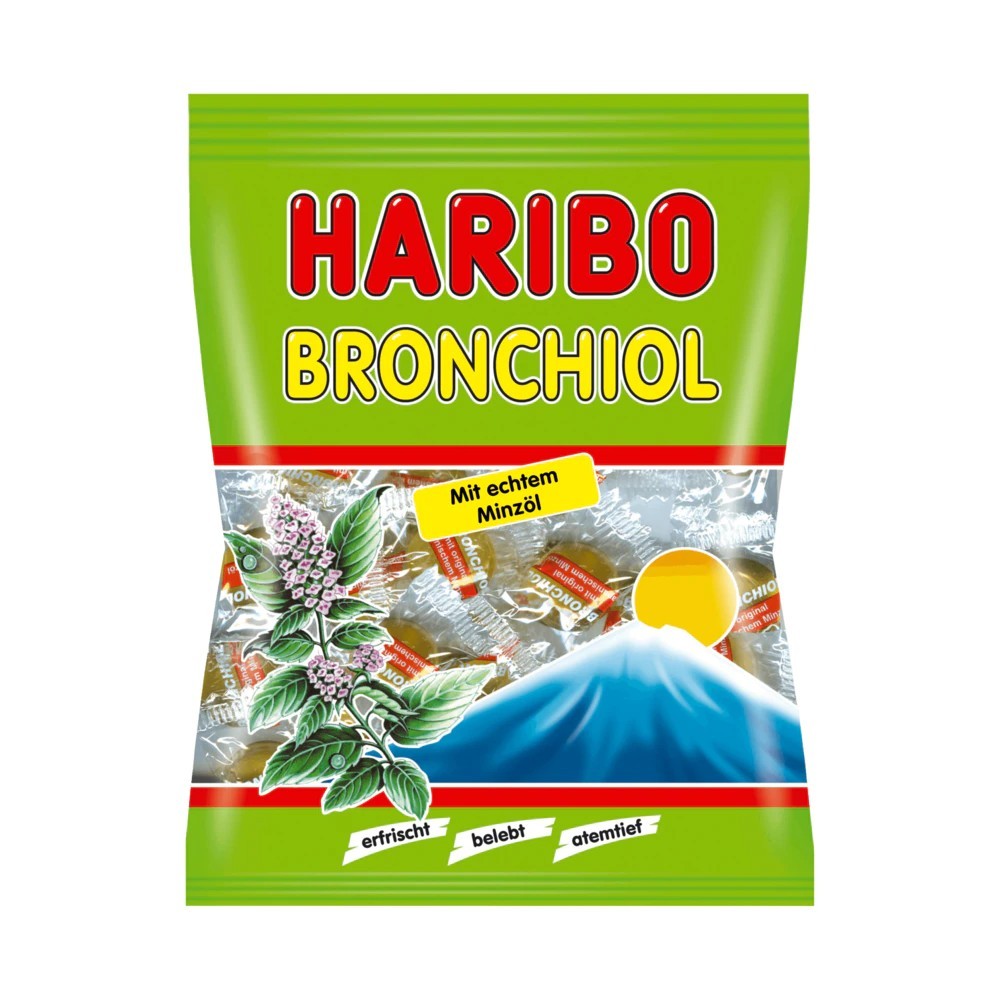 Haribo gum drops Bronchiol Green 100g