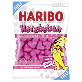 Haribo foam sugar heart quake Sweet Cherry 175g