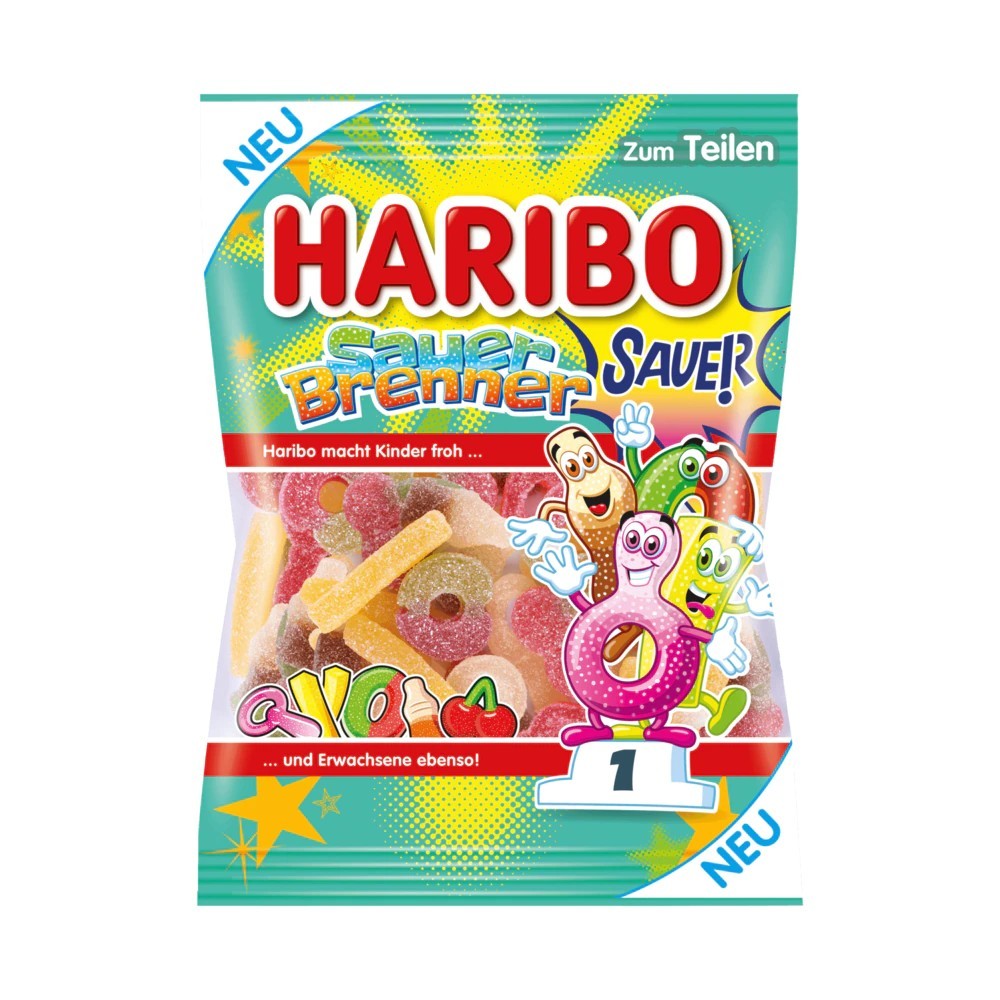 Haribo sour burner fruit gum 175g