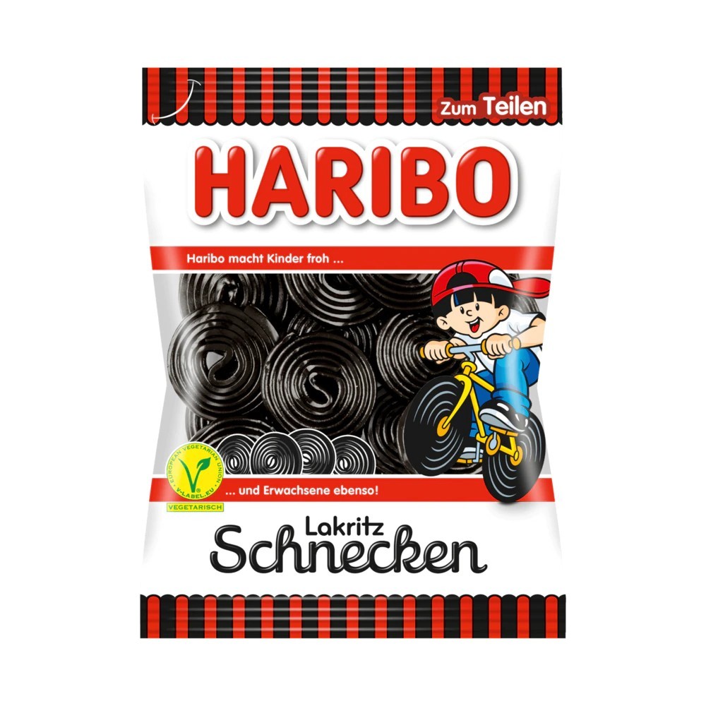 Haribo liquorice snails 200g