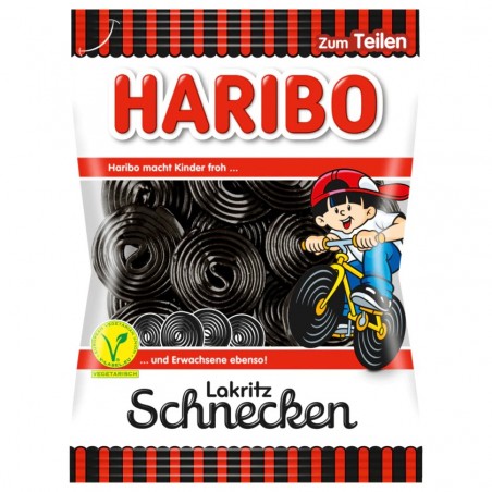 Haribo liquorice snails 200g