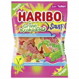 Haribo Fruit Gum Green Crocodiles Sour Veggie 200g