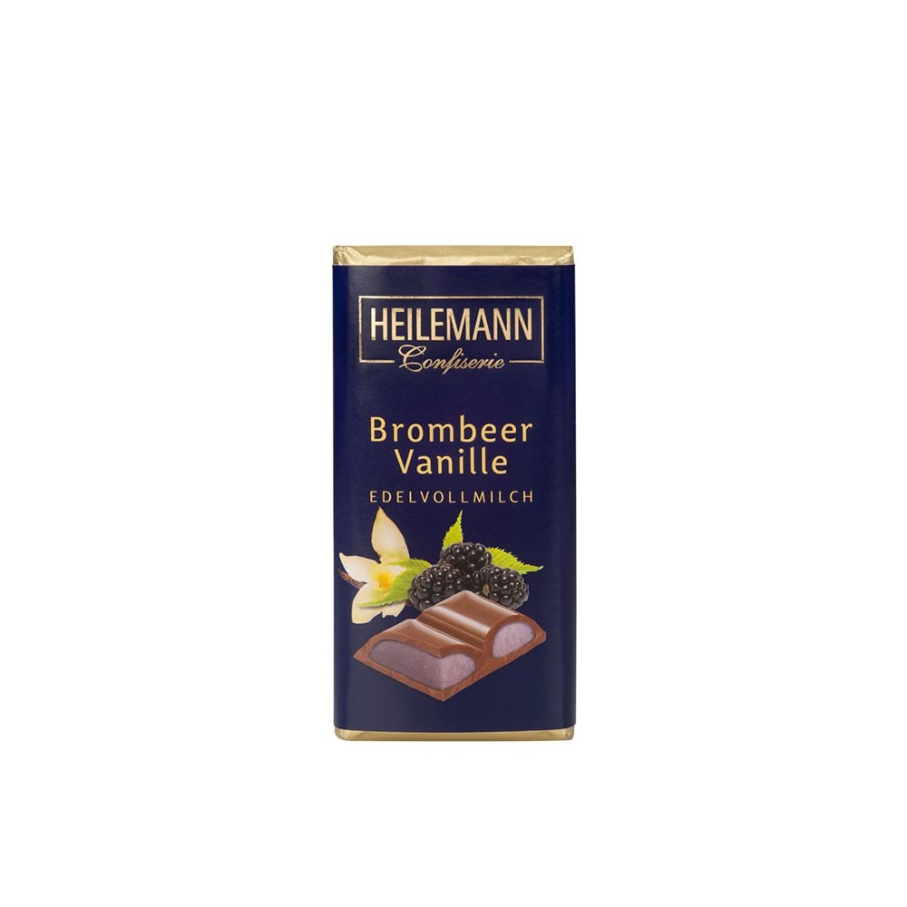 Heilemann blackberry vanilla in fine milk chocolate, 45 g