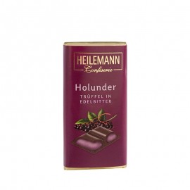Heilemann elderberry truffle in dark chocolate, 45 g